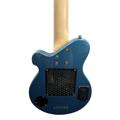 Pignose PGG Travel Guitar with Built-In Amp - Metallic Blue image 4