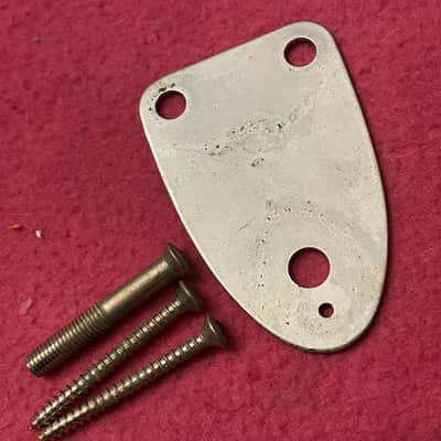 vintage 1976 Fender neckplate for Stratocaster Jazz bass telecaster deluxe custom thinline neck plate 1978 1979 1980 1981 precision bass strat image 7
