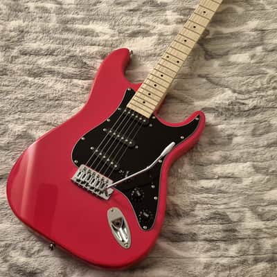 Glarry Stratocaster ST Electric Guitar - Candy Apple Red - Maple Fretboard - Single Coils image 2