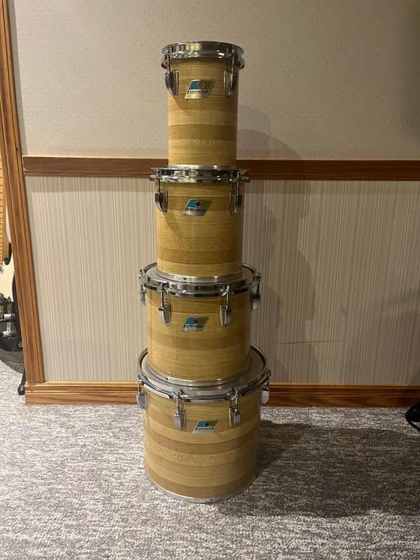 Ludwig Concert Toms 1970’s - Butcher Block image 1