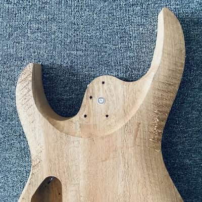 Mahogany Double Cut Guitar Body with Dual Humbucker Routing image 5