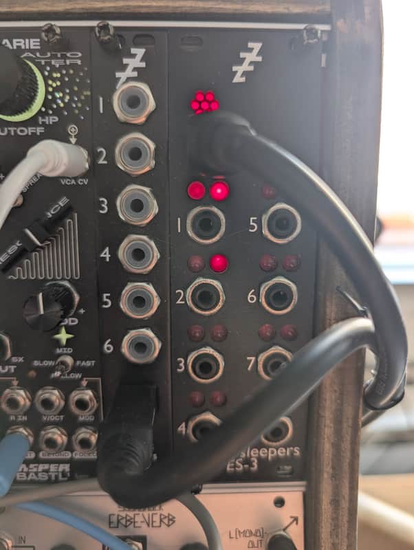 Expert Sleepers ES-3 MK3 Lightpipe / CV Interface Eurorack Synth Module 2013 - 2016 - Black image 1