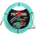 Lifetime Warranty Pig Hog PCH20SGR Vintage-Series Instrument Cable Seafoam Green, 20' Rt. Angle