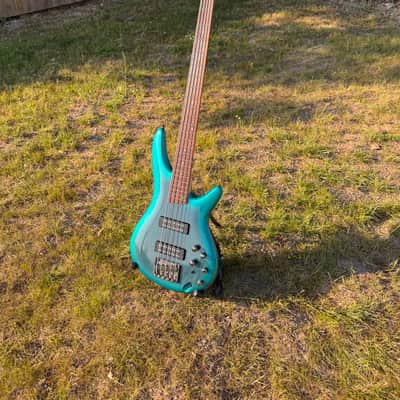 Ibanez SR305E-CUB Soundgear 2020 - Cerulean Aura Burst FULL PRO SET UP! Frets Levelled, Crowned,& Polished, Rolled Edges! image 11