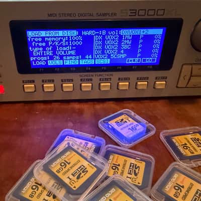 Akai S3000XL MIDI Stereo Digital Sampler w 32MB RAM, New ZuluSCSI w USB-C, 10x 16GB SD cards, Analog & Digital synth/drum libraries, Brand New LCD Display, New Universal PSU, - CLEAN (1996) image 7