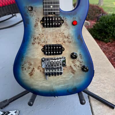 EVH 5150 Deluxe Poplar Burl Aqua Burst image 1