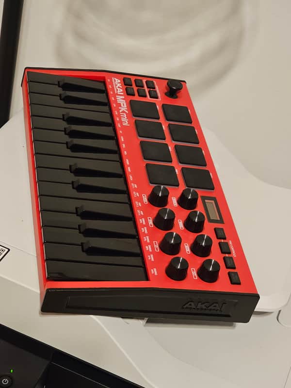 Professional MPK Mini MK3 Red – 25-Key MIDI Controller with MPC Pads & Software Bundle image 1