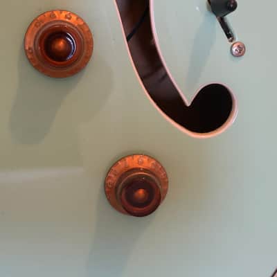 Dean Hollowbody, Maple Top, Sea Foam Green image 5