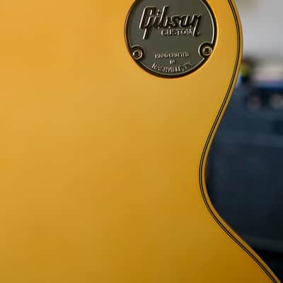 7.8lb! Gibson Custom Shop M2M Chambered Les Paul Custom Heavy Antique White 2025 image 8