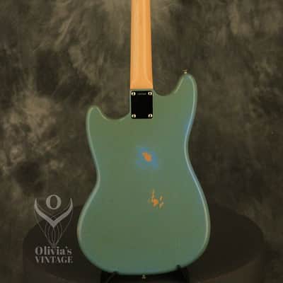 1964 Fender DUO-SONIC II Blue with '66 body CLAY DOTS + L-PLATE + '64 pickups image 17