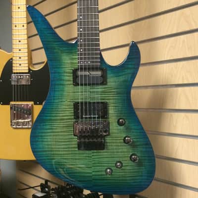Schecter Blackjack SLS Avenger FR S (Sustainiac) in Aqua Burst image 2