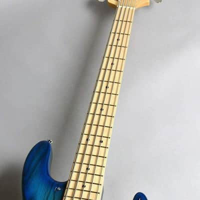 New ATELIER Z JS-5 CUSTOM TP-BLU BST/M 5th Electric Bass Guitar image 5