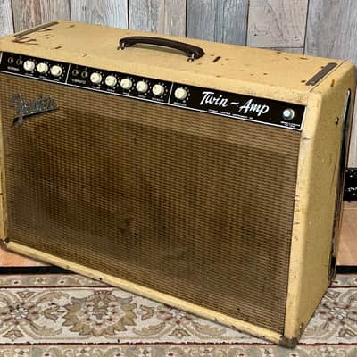 1960 Fender The-Twin "Legendary" Model 6G8-A Blonde 2X12" Combo Amp image 3