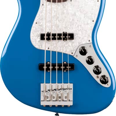 Fender Player II Modified Active Jazz Bass V 5-String Bass Guitar, Rosewood Fingerboard, Electric Blue image 2