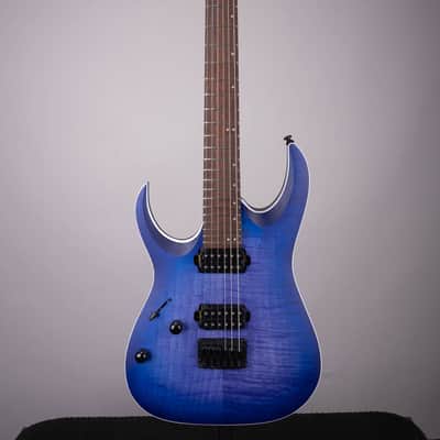 Ibanez RGA42FML-BLF Electric Guitar - Blue Lagoon Burst Flat image 2