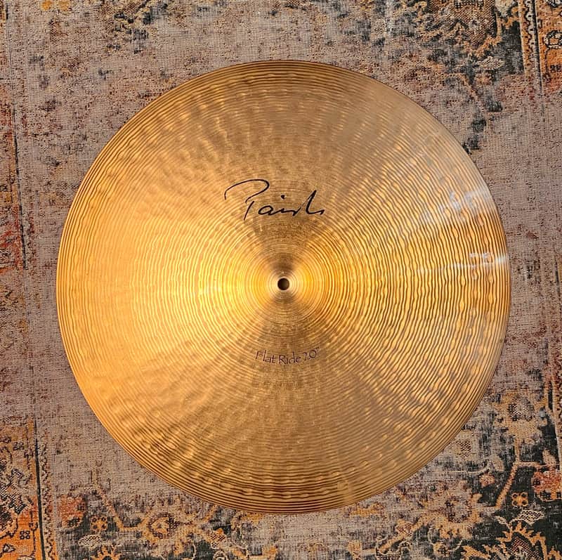 RARE EARLIER PAISTE Signature 20” FLAT RIDE 2474 g Clean Smooth Glassy Controlled Definition! Discontinued image 1