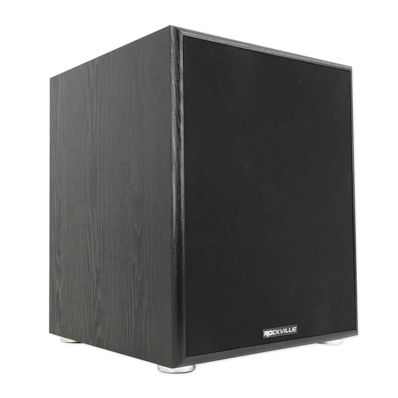 Rockville Rock Shaker 12" Inch Black 800w Powered Home Theater Subwoofer Sub image 1