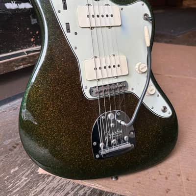Fender Jazzmaster 1962 - Green Sparkle - Refin image 14