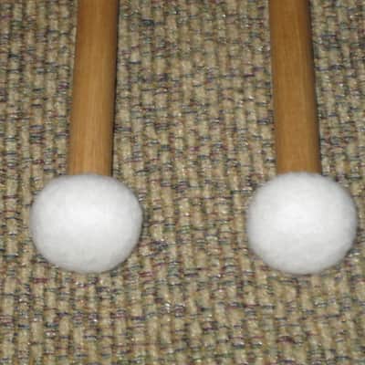 ONE pair new old stock Adams CD9 Cloyd Duff # 9 Hickory Flip Stick (Timpani Flip Stick) CORE: Both cores on one piece turned hickory with bulb shaped wood on one end and small felt ball opposite / TONE COLOR: Extremely bright to general, similar to # 3 image 17