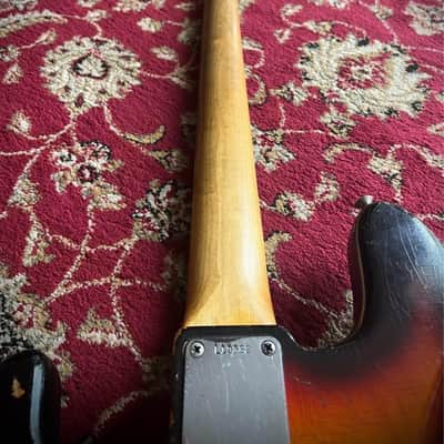 1963 Fender Jazz Bass In Sunburst Finish with Original Hard Case image 8