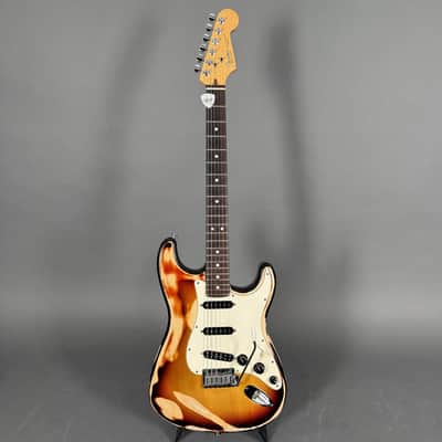 1991 Fender Stratocaster RW USA sunburst aged works fine case image 2