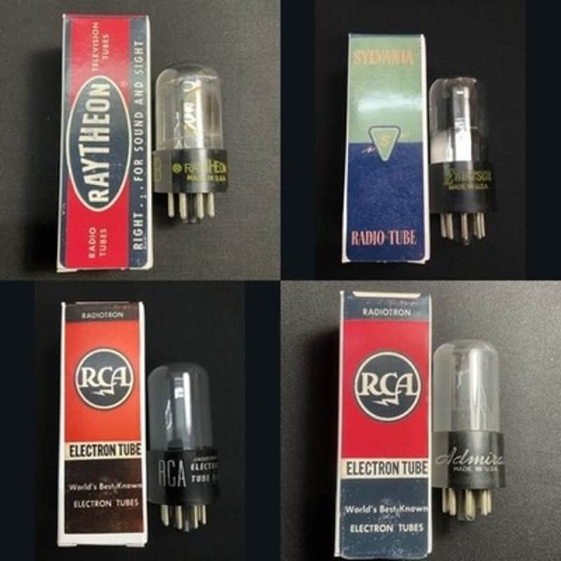 Lot of (4) Various 6SN7GT Vintage Audio Vacuum Tubes TESTED  LOT.5097 image 1