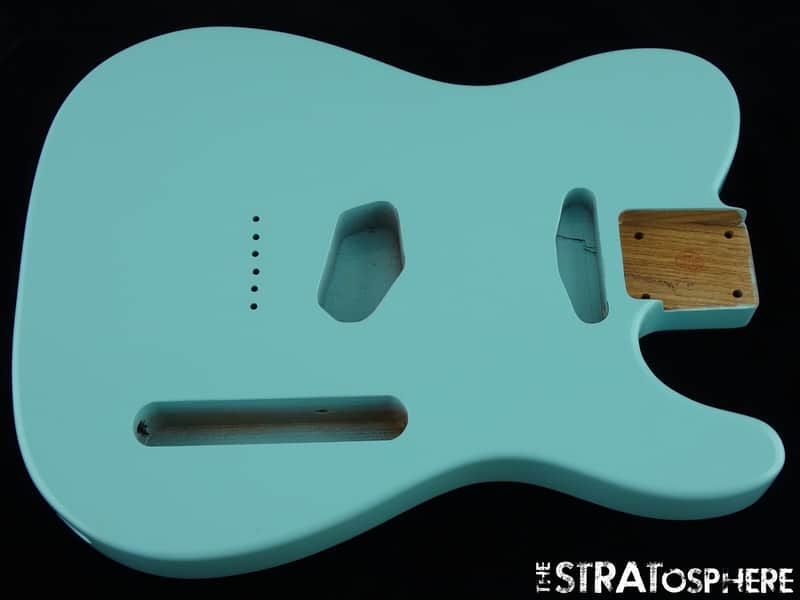 NEW Replacement BODY for Fender Telecaster Tele, Roasted Ash, Sonic Blue image 1