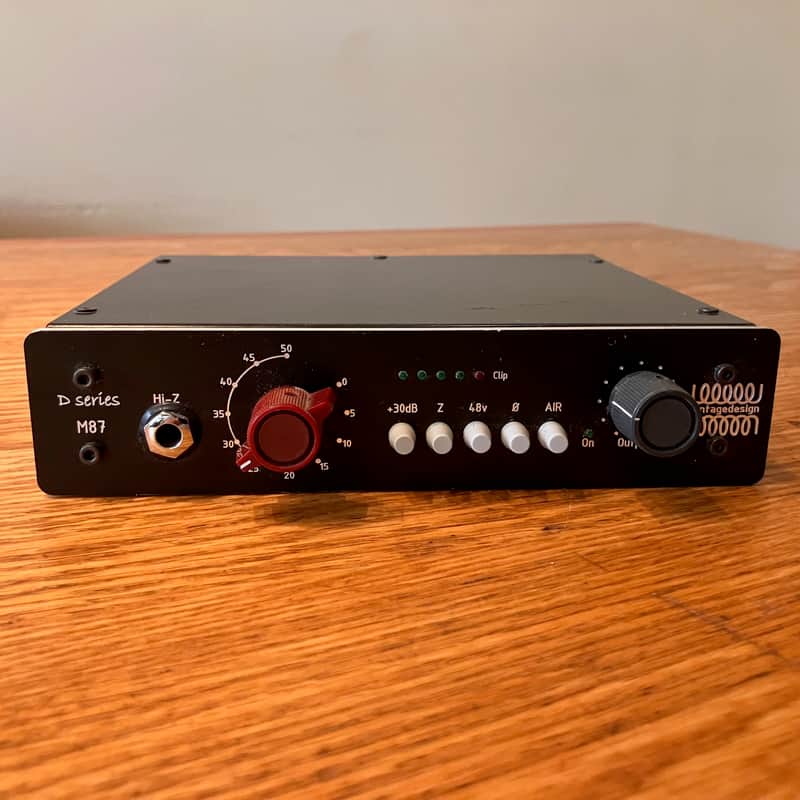 Vintage Design D Series M87 – Swedish Neve 1073 Style Mic Preamp – Excellent Condition image 1