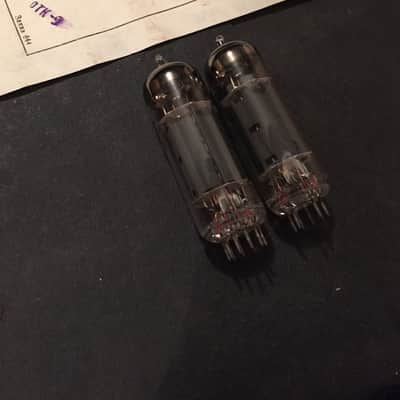 Dr. Z Matched Pair 1980's NOS Russian EL84 6n14n for Dr. Z Trainwreck Vox AC30 1980's - Vintage Glass image 1