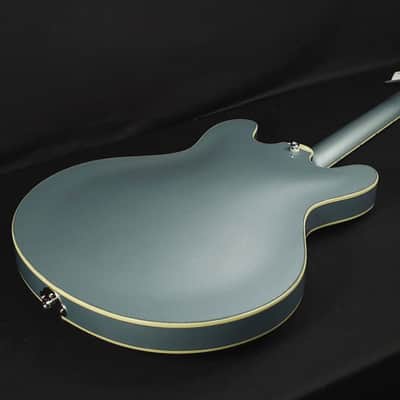 Eastman T64 Trapeze Iced Blue Metallic Hollowbody Electric w/Gig Bag image 16