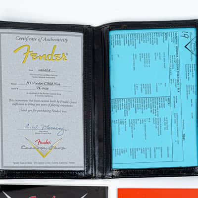 2018 Fender Custom Shop Jimi Hendrix Voodoo Child Stratocaster Black w/ COA, OHSC - Hendrix Dream Machine image 20