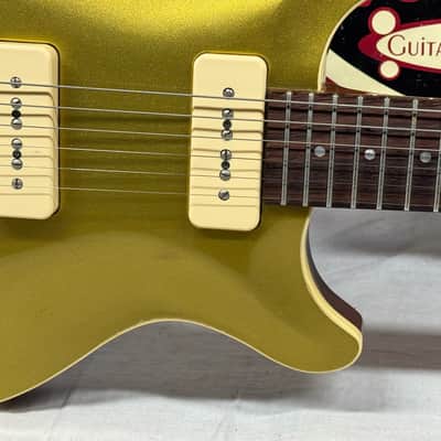 Hamer USA Studio Custom P90 Guitar with Case 1995 - Gold Top goldtop image 6