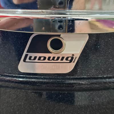 Ludwig Acrolite 14"x5" Black Galaxy Finish 1990s image 6