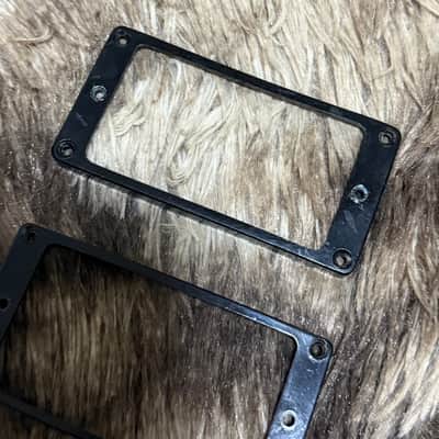 1980s Gibson Humbucker Pickup M8-593 Rings Set - Black image 5