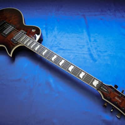 ESP LTD EC-1000 Evertune FM 2018 - Present - Dark Brown Sunburst image 10