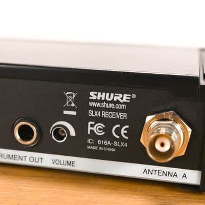 Shure SLX4 Wireless Receiver - H5 Band: 518-542 MHz (NO POWER SUPPLY) CG01YDV image 8