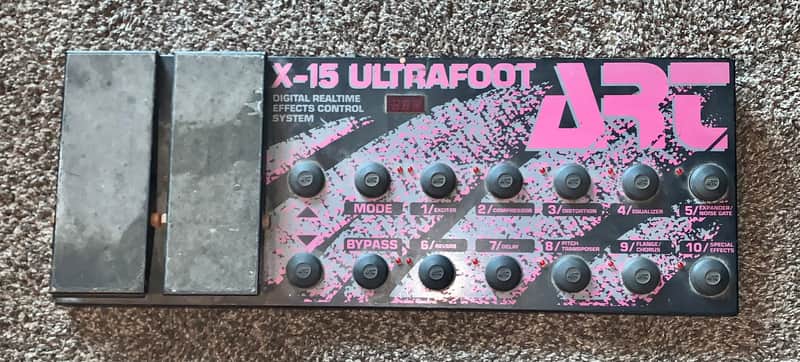 ART X-15 Digital Real time control effects system foot controller midi Black image 1