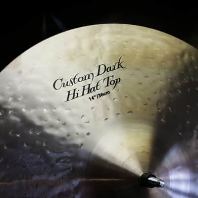 Zildjian 14" K Custom Dark Hi Hats Cymbals 940g Top 1241g Bottom image 3