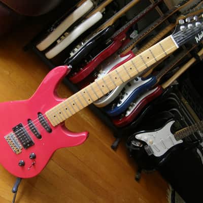 Washburn KC LTD SSH Strat tremolo Maple neck, good condition, rare Red image 1