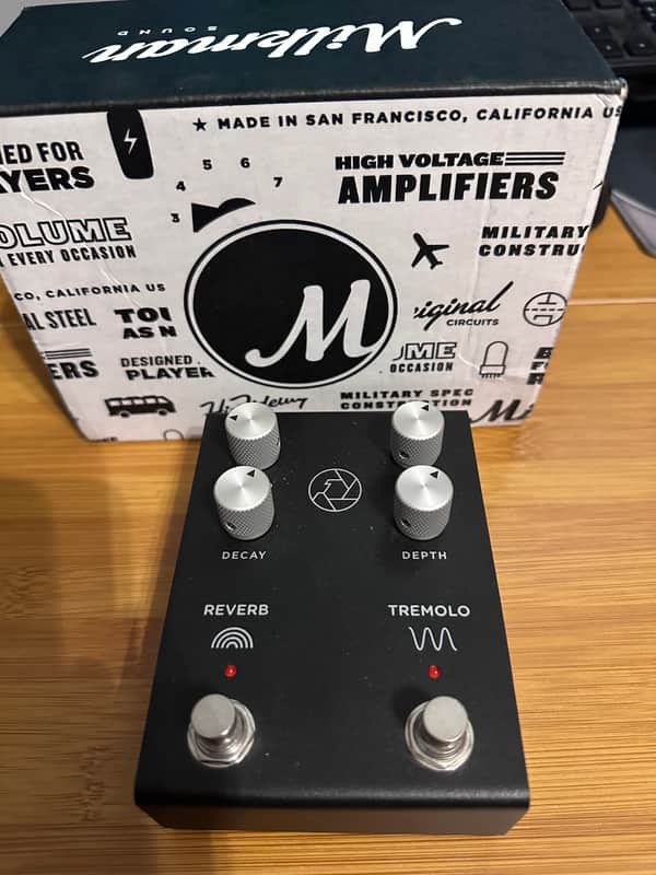 Milkman F-Stop Reverb/Tremolo 2019 - 2021 - Black image 1