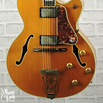 Epiphone Emperor MIJ Natural Electric Hollow Body Archtop Guitar with Gig Bag - 1987 image 3