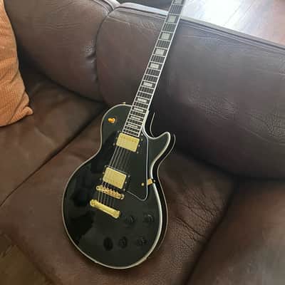 Les Paul Custom Black Beauty Copy LP Custom Clone - Black image 8