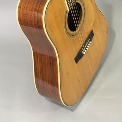 Vintage MIJ Canyon T40 Dreadnought Acoustic Guitar 1970s Natural Solid Spruce Top Martin D40 Style Axe image 20