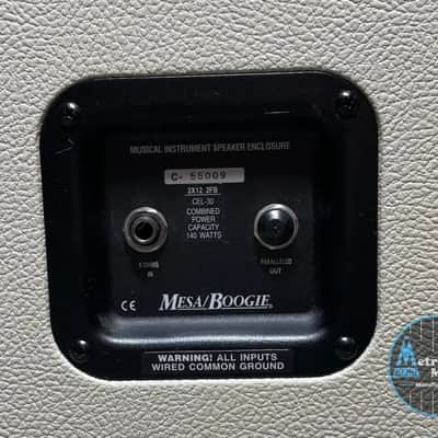Mesa Boogie Lone Star Duo-Class Amp Head & 2FCB-R Cabinet, White Tolexe (Used) image 6