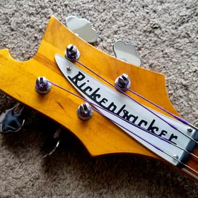 Left-Handed Paul McCartney fretless 4001 Rickenbacker Custom Build Bass image 7