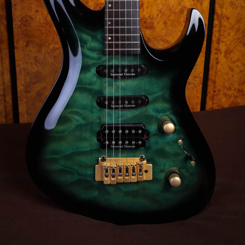 1999 Cort Custom Shop S2900 Emerald Green Burst
