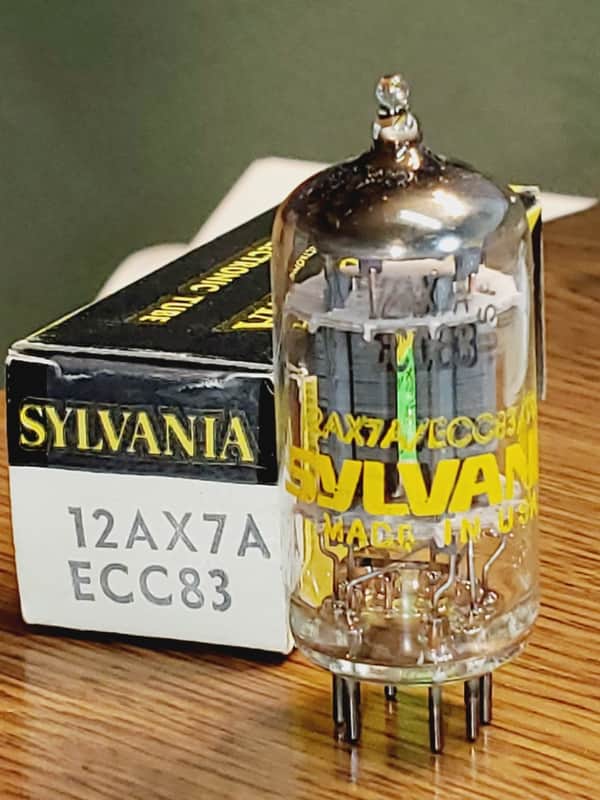7025/12AX7A NOS/NIB Sylvania Tall Plate MaxiPreamp2/TV7 tested (1) tube lot image 1
