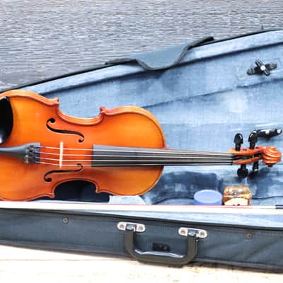Suzuki Nagoya Model 220 1/4 Size Violin Solid Spruce Top Brown Violin w/Case image 7