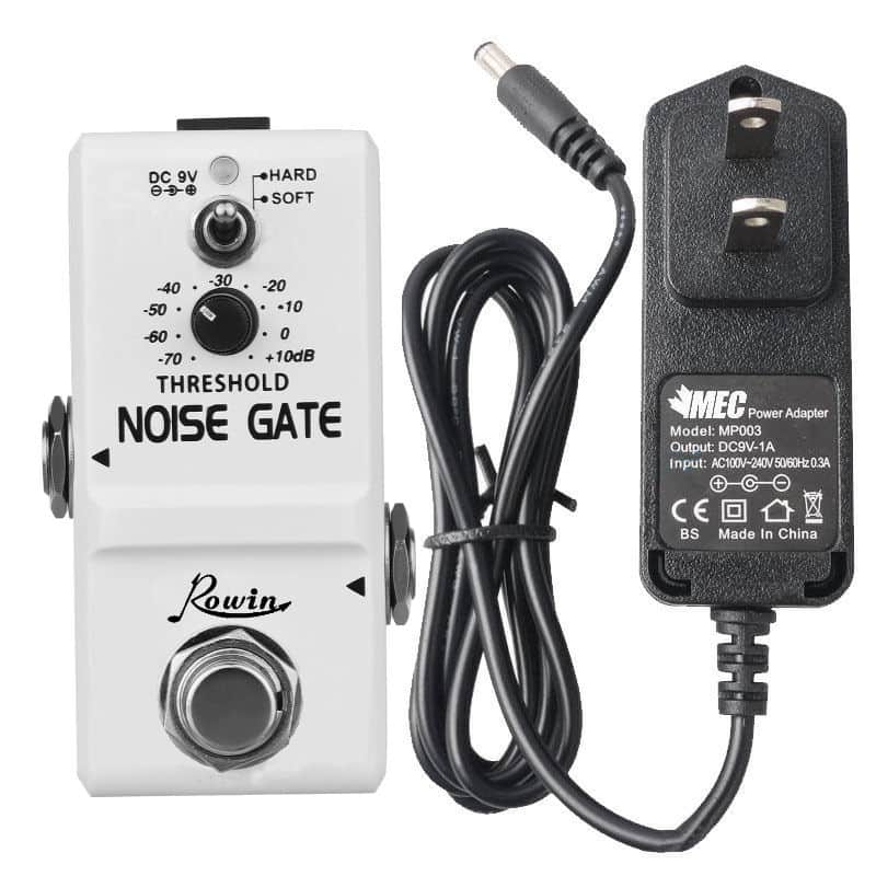 Rowin LN-319 Nano Noise Gate + A1 1000ma Power Adapter Guitar Effect Pedal 2 Modes Hard/Soft True Bypass image 1