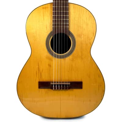 French Luthier Classical Guitar Natural 1960's image 1